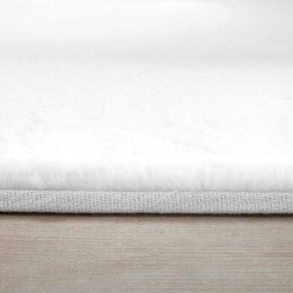 Covor Ego Rabbit, Super Pufos, Ultra-Fin, Calitate Premium, Alb, BR11936