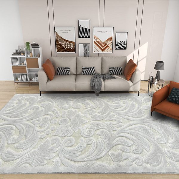 Covor Modern, Design 3D, Dormitor/Sufragerie, Crem, Mira, ST1002