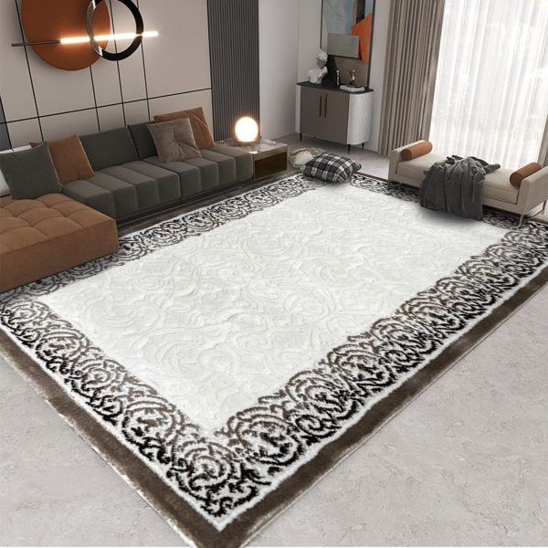 Covor Modern, Design 3D, Dormitor/Sufragerie, Mira, BRS1003 – Maro