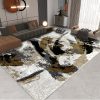 Covor Modern, Design 3D, Dormitor/Sufragerie, Yaman, Gri/Negru/Crem, BR1655A