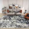 Covor Modern, Design 3D, Dormitor/Sufragerie, Ovidiu, Gri/Albastru, BR2331A