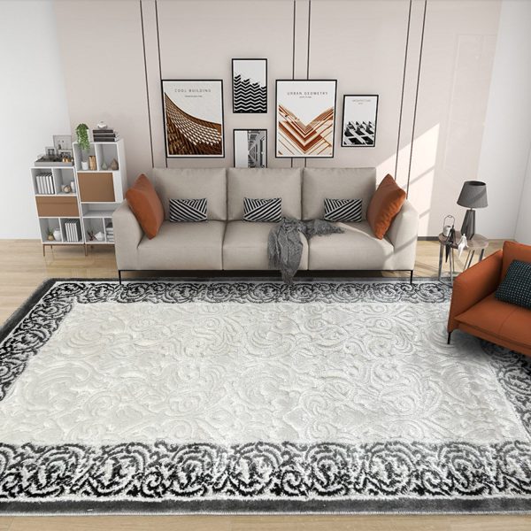 Covor Modern, Design 3D, Dormitor/Sufragerie, Mira, BRS1003 – Gri